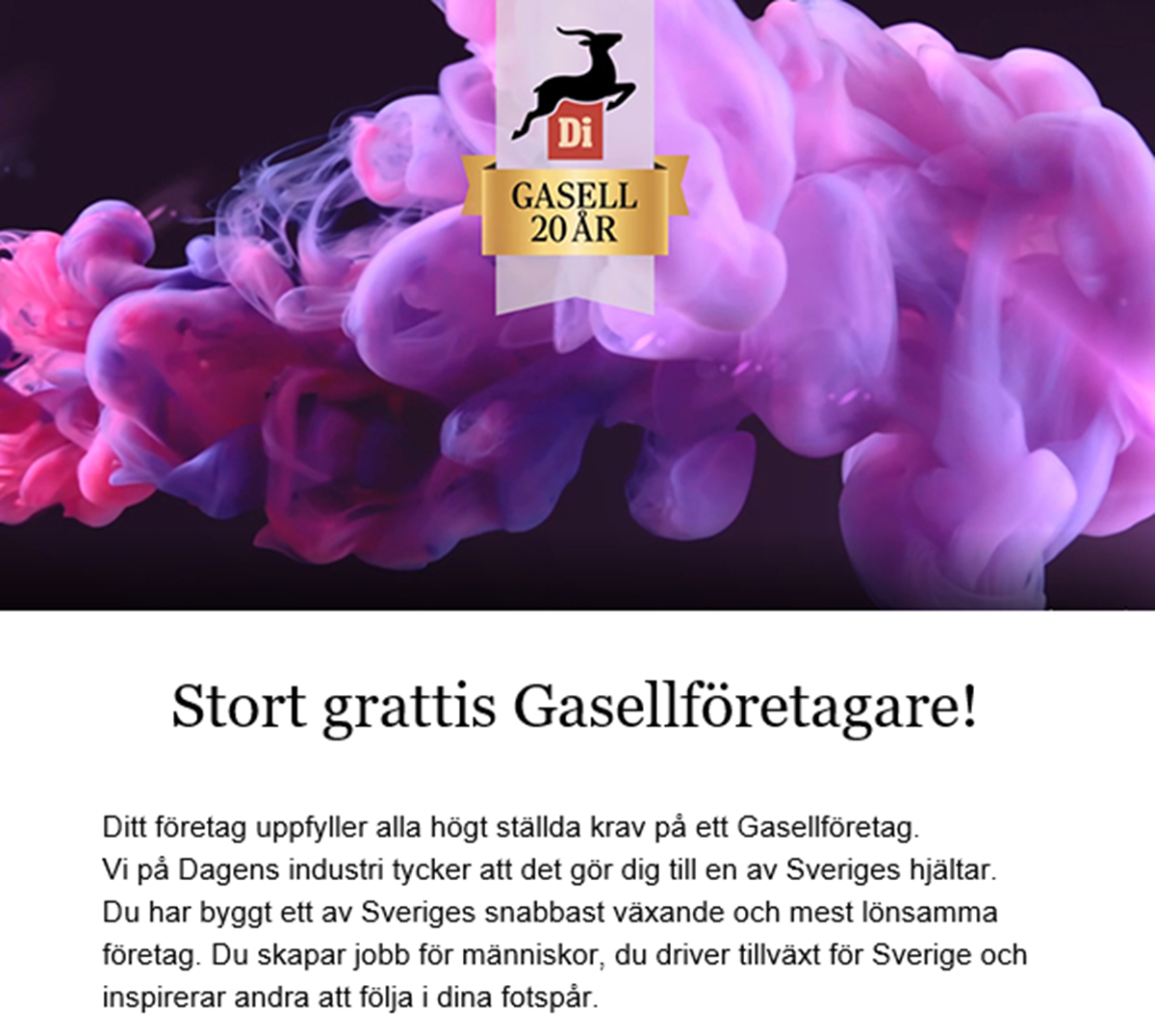 Vi firar ännu en stor vinst i år!